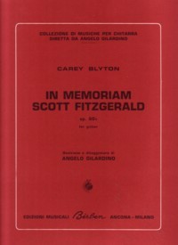 In Memorian Scott Fitzgerald, op.60b available at Guitar Notes.
