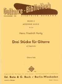 Three Pieces: Capriccio op.26.1 available at Guitar Notes.