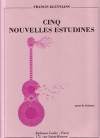 Cinq Nouvelles Estudines, op.40 available at Guitar Notes.
