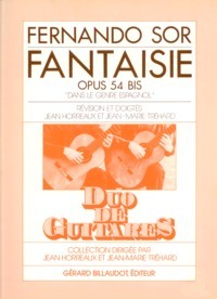 Fantaisie, op.54b (Horreux/Trehard) available at Guitar Notes.