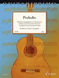 Preludio, 130 easy concert pieces available at Guitar Notes.