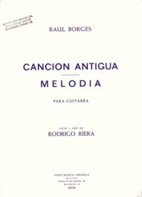 Cancion antigua; Melodia available at Guitar Notes.