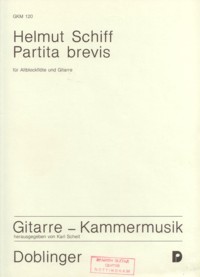 Partita brevis [TR] available at Guitar Notes.