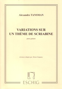 Variations on a theme of Scriabin available at Guitar Notes.
