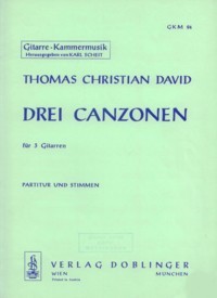 Drei Canzonen available at Guitar Notes.