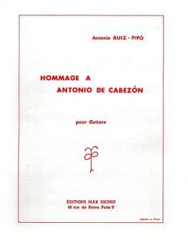 Hommage a Antonio de Cabezon available at Guitar Notes.