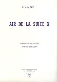 Air from Suite X(Segovia) available at Guitar Notes.