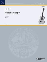 Andante largo op.5 available at Guitar Notes.