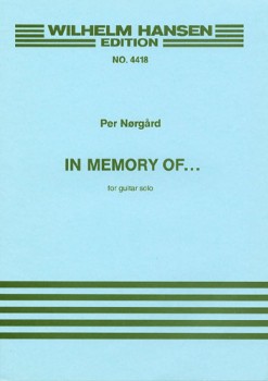 In Memory of..(Moldrup) available at Guitar Notes.