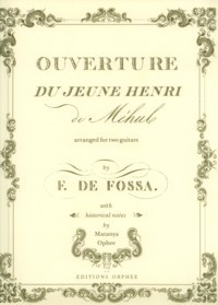 MEHUL: Ouverture du Jeune Henri (Fossa) available at Guitar Notes.