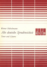 Alte deutsche Spruchweisheit [Tenor] available at Guitar Notes.