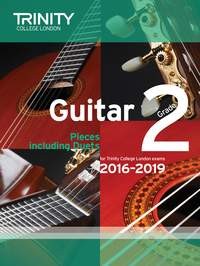 Guitar Exam Pieces Grade 2 2016-2019 available at Guitar Notes.