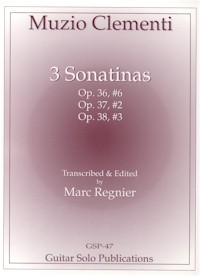 Three Sonatinas (Regnier) available at Guitar Notes.