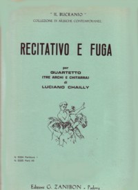 Recitativo e Fuga [Vn/Va/Vc/Gtr] product illustration