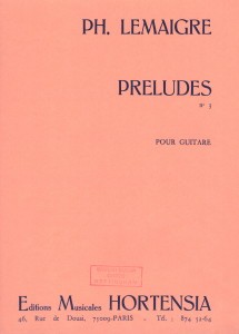 Prelude no.3 available at Guitar Notes.