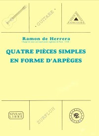 4 Pieces Simples en forme d'arpeges product illustration