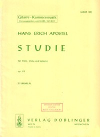 Studie, op.29 [Fl/Va/Gtr] available at Guitar Notes.