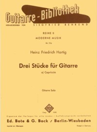 Three Pieces: Capriccio op.26.1 product illustration