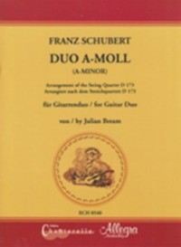 Duo in a minor, D.173(Bream) available at Guitar Notes.