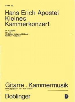 Kleines Kammerkonzert, op.38 [Fl/Va/Gtr] available at Guitar Notes.