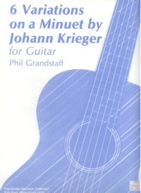 6 Variations on a Minuet by Krieger, op.1 available at Guitar Notes.