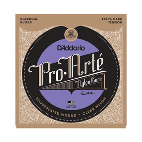 Pro Arte: EJ44 Silver/Clear/Extra Hard Tension available at Guitar Notes.