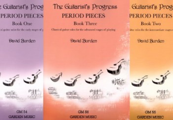 Period Pieces (solos) Books 1-3 [complete -20%] available at Guitar Notes.