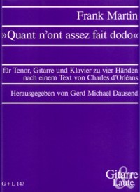 Quant n'ont assez fait dodo [Ten/Gtr/Pf4H] product illustration