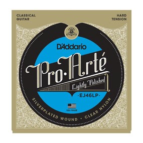 Pro Arte: EJ46LP Lightly Polished Silver/Clear/Hard Tension available at Guitar Notes.
