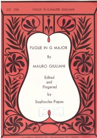 Fugue in G op.113 available at Guitar Notes.