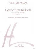 3 Melodies breves, op.150 [Sop/Gtr] available at Guitar Notes.