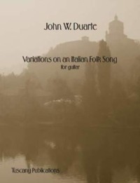 Variations on an Italian Folksong, op.139 available at Guitar Notes.