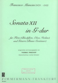 Sonata XII in G(Pinschoff) available at Guitar Notes.
