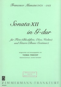 Sonata XII in G (Pinschoff)  product illustration