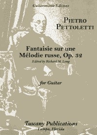 Fantaisie sur une mélodie russe, Op. 32 available at Guitar Notes.