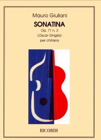 Sonatina, op.71/3(Ghiglia) available at Guitar Notes.