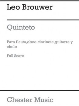 Quinteto (1958) [score] [Fl/Ob/Cl/Vc/Gtr] available at Guitar Notes.