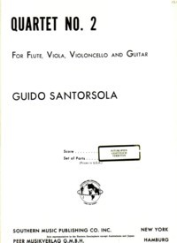 Quartet no.2 [score] [Fl/Va/Vc/Gtr] available at Guitar Notes.