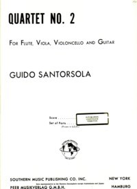 Quartet no.2 [score] [Fl/Va/Vc/Gtr] product illustration