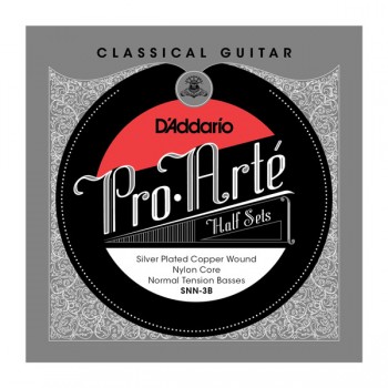 Pro Arte: SNN-3B Silver/Normal Tension Bass Set available at Guitar Notes.