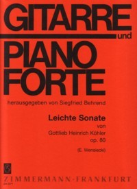 Leichte Sonata, op.80(Wensiecki) available at Guitar Notes.