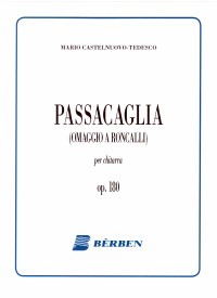Passacaglia, op.180 available at Guitar Notes.