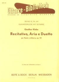 Recitativo, Aria e Duetto, op.44 [FL/TR] available at Guitar Notes.