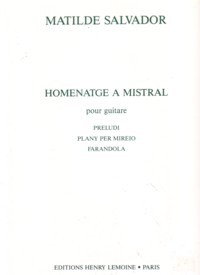 Homenatge a Mistral available at Guitar Notes.