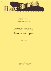 Tiento Antiguo(Behrend) available at Guitar Notes.