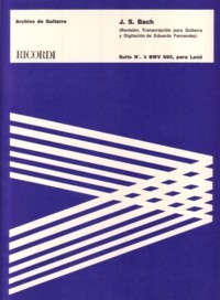 Lute Suite No.3, BWV995 (Fernandez) available at Guitar Notes.