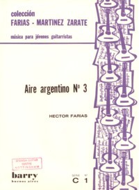 Aire argentino no.3 available at Guitar Notes.