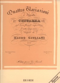 Variazioni, op.143 available at Guitar Notes.