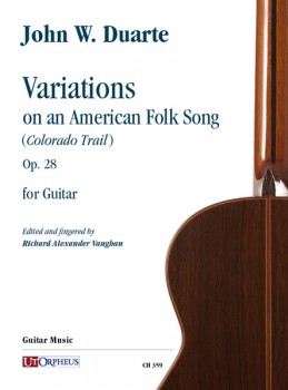 Variations on an American Folksong(Colorado Trail) op.28 available at Guitar Notes.