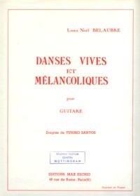 Danses vives et melancoliques available at Guitar Notes.